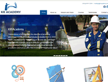 Tablet Screenshot of kracademy.com